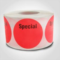 Special Label with room to write 1 roll of 500 stickers