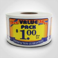 Value Pack Save $1.00 Label 1 roll of 500 stickers