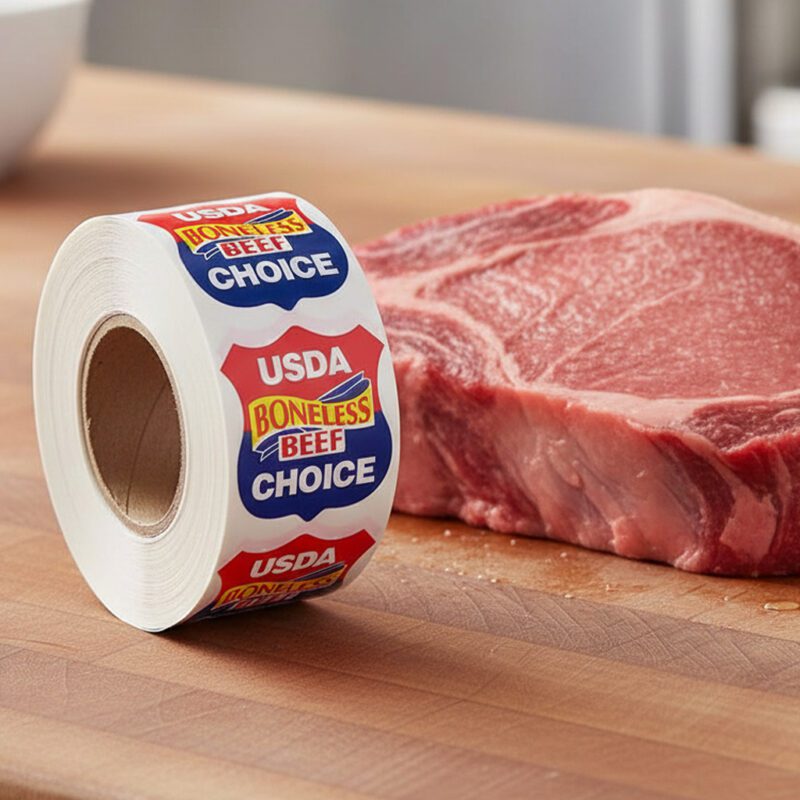 500176-USDA-Boneless-Beef-Choice-Label-Butcher-Sticker USDA Boneless Beef Choice Label Butcher Sticker