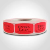 Extra Lean Ground Beef Cook to 160 degrees 1 roll of 1000 stickers