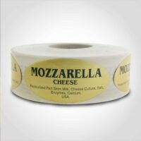 Mozzarella Label 1 roll of 500 stickers