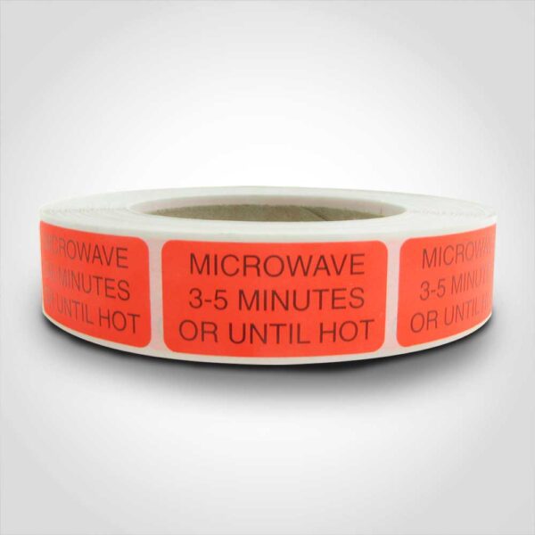 Microwave 3-5 Minutes or until hot Label 1 roll of 1000 stickers