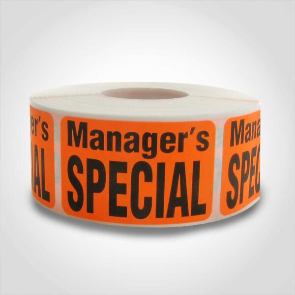 Managers Special Label 1 roll of 500 stickers