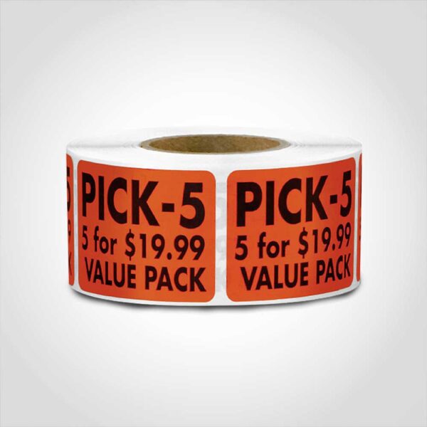 Pick 5 for $19.99 Label 1 roll of 500 stickers