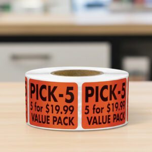 Pick 5 for $19.99 Label Stickers a roll of 500 labels