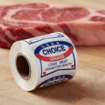 USDA Choice Grade Lean Meat Label Butcher Sticker