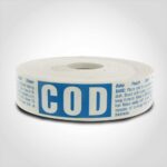 Cod label 1 roll of 500 sticker