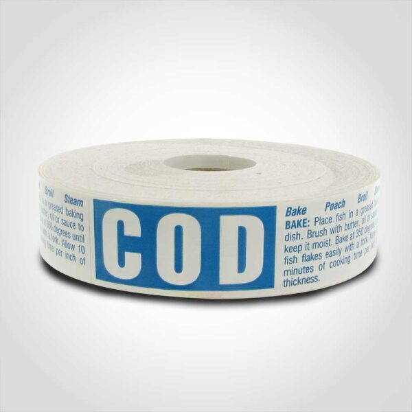 Cod label 1 roll of 500 sticker