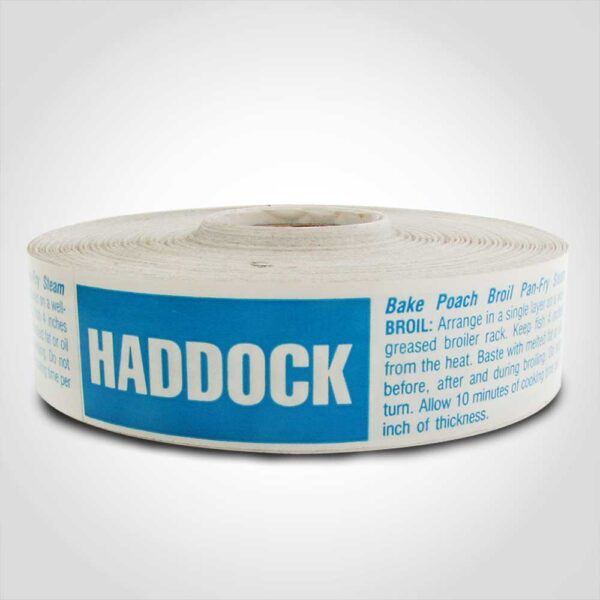 Haddock Label 1 roll of 500 stickers
