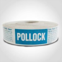 Pollock Label 1 roll of 500 stickers