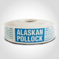 Alaskan Pollock label 1 roll of 500 stickers