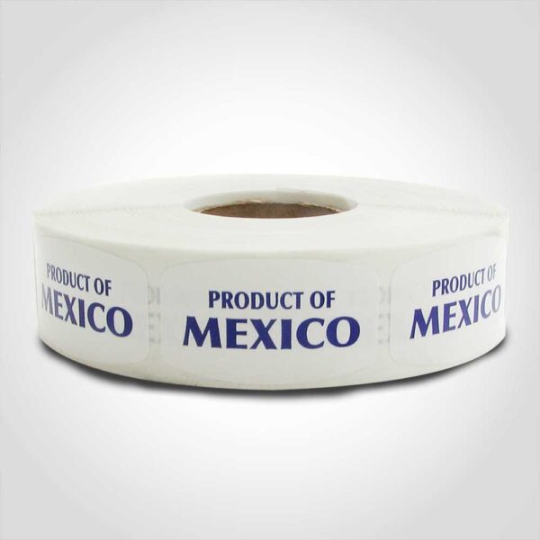 Product of Mexico Label 1 roll of 1000 stickers