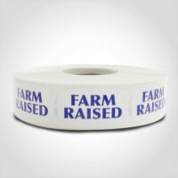 Farm Raised Label - 1 roll of 1000 stickers