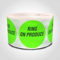 Ring On Produce Label 1 roll of 500 stickers