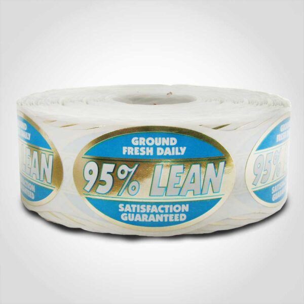 95% Lean Ground Fresh Daily Label 1 roll of 1000 stickers