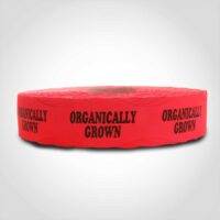 Organically Grown Label - 1 roll of 1000 stickers