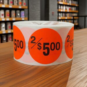2 for $5 Sticker Pricing Label Stickers - 500/roll
