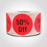 50% OFF Label - 1 roll of 500