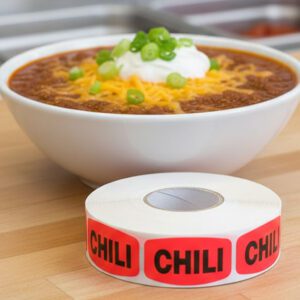 Chili Deli Label Stickers - 1000/roll