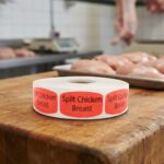 Split chicken breast label
