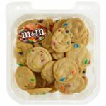 M and M Label, Oval Sticker with MM pictured show on cookie package