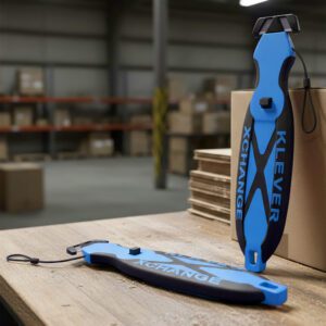 X-Change Blue Safety Cutter with Tape Splitter sold by the eaches