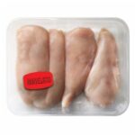 Boneless label on package of chicken