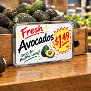 Countertop and tabletop frame for 3.5″ x 5.5″ signs