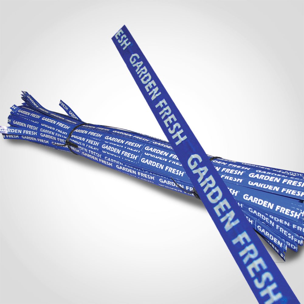 Blue Twist Ties with Garden Fresh Text | Shop produce twist ties