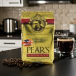 Product of the usa label on coffee.
