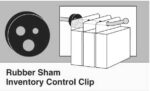Rubber Sham Inventory Control Clip