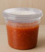 Shrink band on deli container