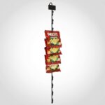 Merchandising strip Hook Merchandising black with 12 clips