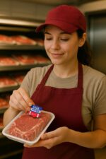 USDA Prime Labels being placed on meat