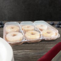 plastic donut container flat donuts