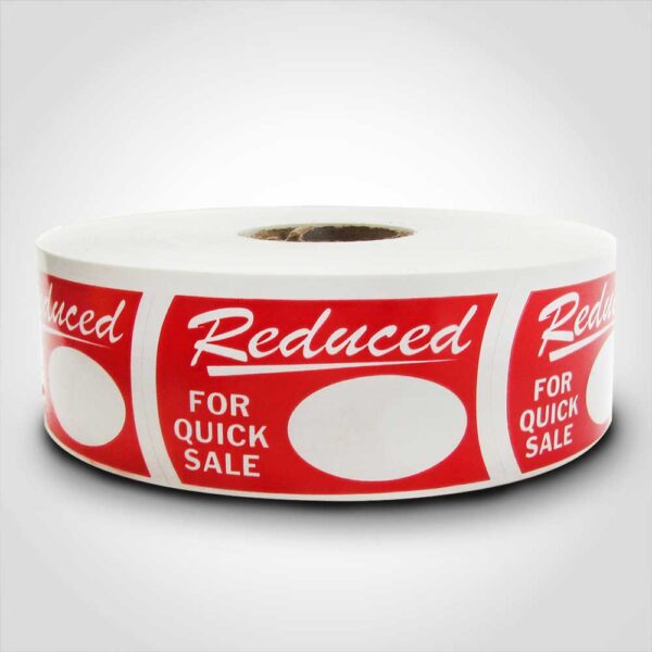 Reduced for Quick Sale with pricing area blank label 1 roll of 1000 stickers
