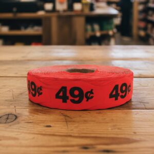 49 cents pricing sticker