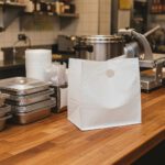 Take Out Plastic Bag 14″ x 10″ on counter