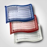Flag Tray in 3 Assorted Colors