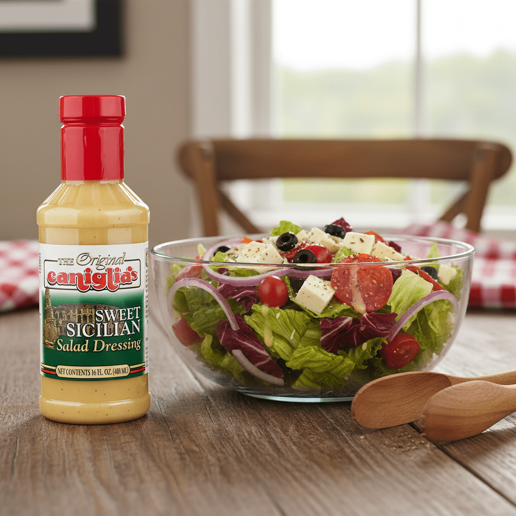 sweet italian dressing Caniglia's - 6 Pack This flavorful condiment is ready to dress leafy greens and pasta salads Sweet Italian Salad Dressing