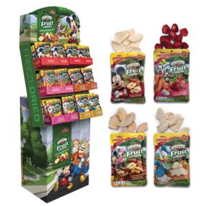 Junior Disney Fruit Crisps Floor Display with 144 Disney Fruit Crisp Bags
