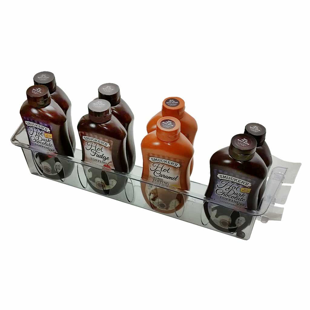 Freezer Door Merchandising Basket with 6 suction Cups