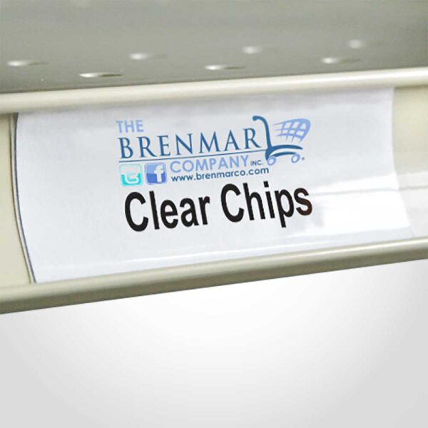 Clear Shelf Chips 1.25" x 2.5"