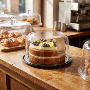 8" cake container for bakery takeout