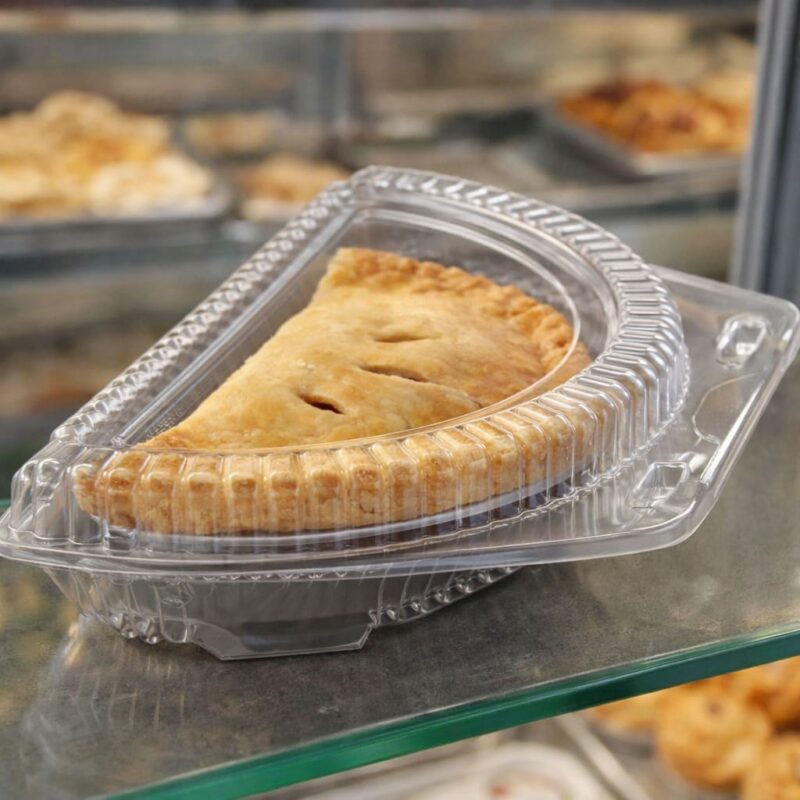 260847 Half Pie Clamshell with pie inside Half Pie Clamshell with pie inside