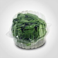 hinged lettuce container plastic clear 420 pack