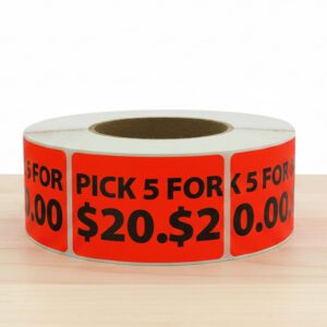 Pick 5 for $20 Label Stickers - 1000/roll