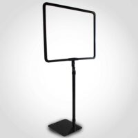 Store Sign Frame with Metal Stand Adjustable - Chrome 8.5" x 11"