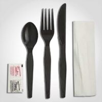 Black Extra Heavyweight Cutlery Kit