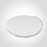 white circle cake pad